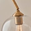 Lampa podłogowa stojąca mosiężna regulowany szklany klosz salonowa sypialniana minimalistyczna Ashcroft 120620 ENDON